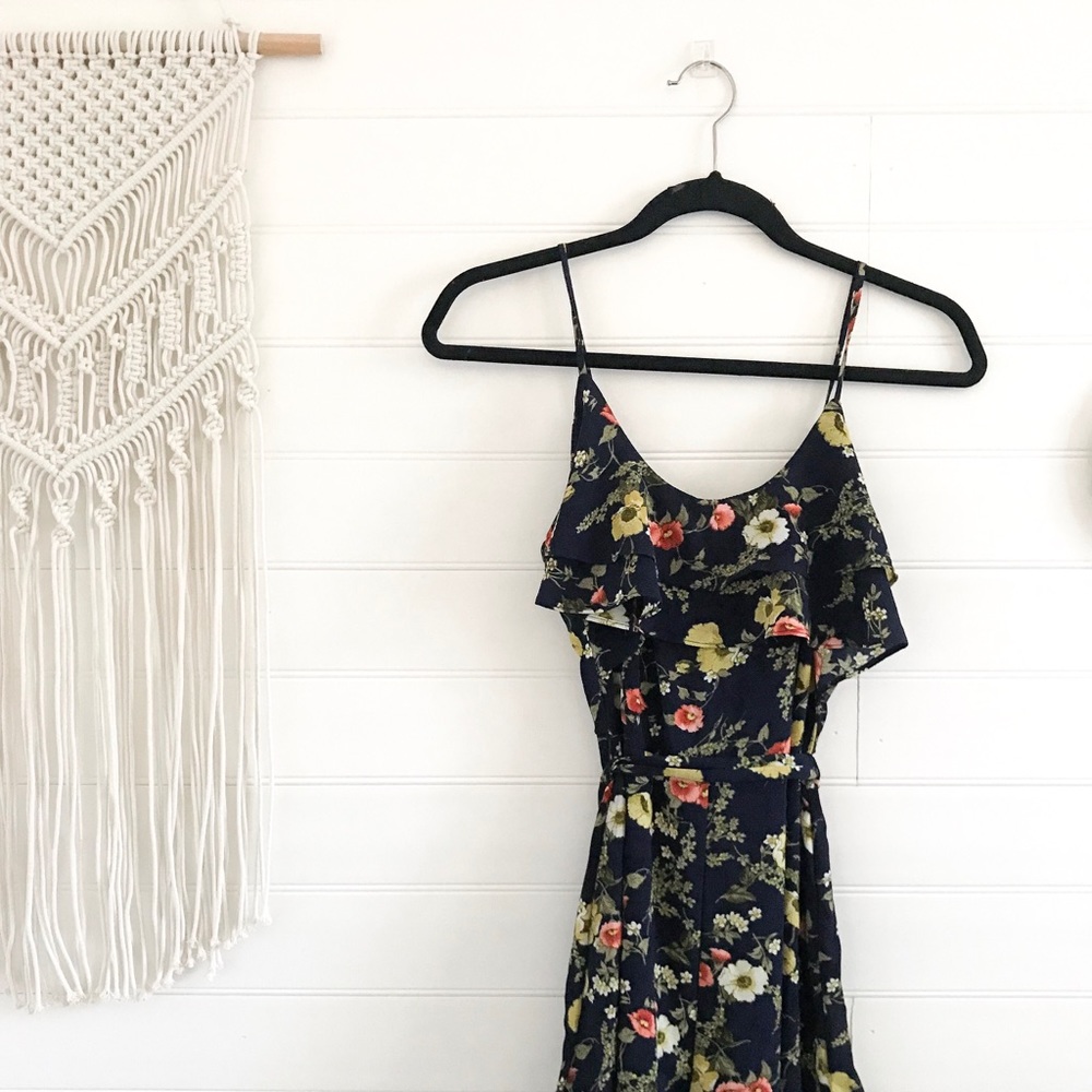 Forever21 Blue Floral Romper